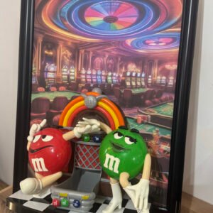 Tableau 3D unique M&MS au casino