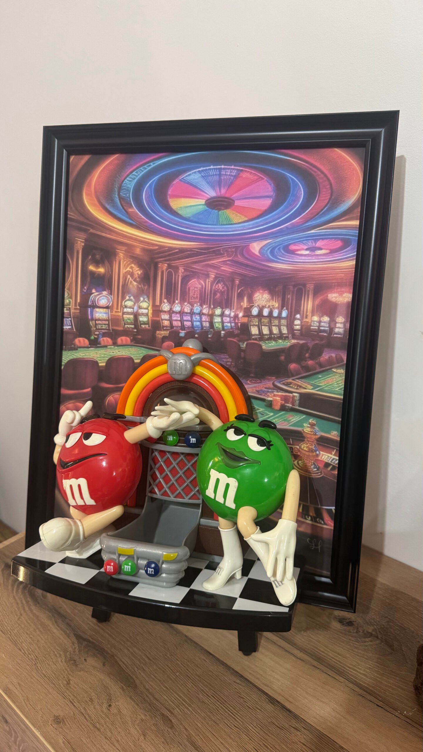 Tableau 3D unique M&MS au casino