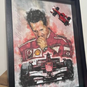 Tableau 3D unique Michael Schumacher