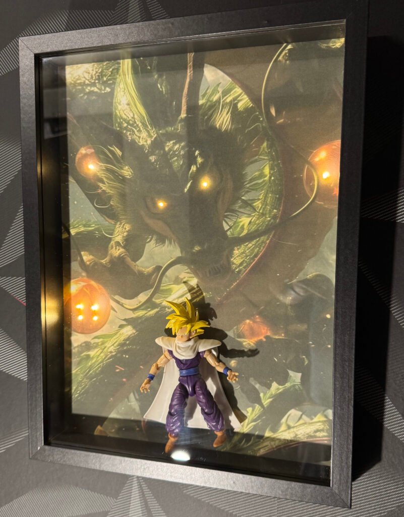 Tableau 3D Dragon Ball Z lumineux