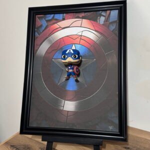 Tableau 3D Captain America Pop
