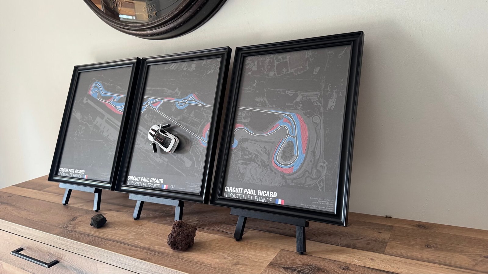 Tableau 3D M4 CSL sur le circuit Paul Ricard