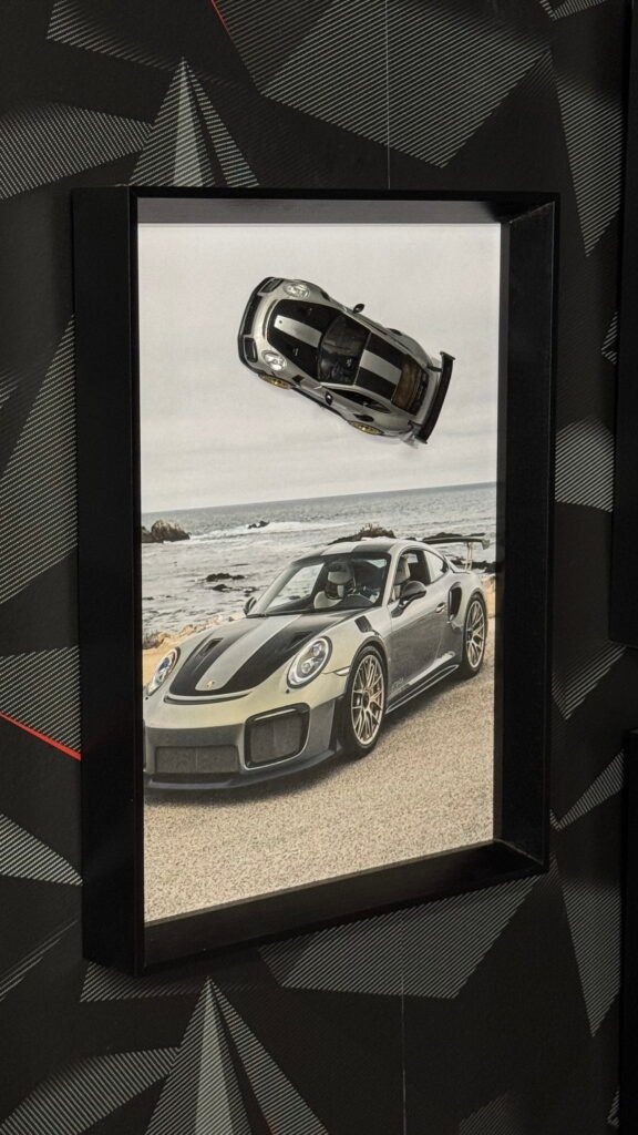 Tableau 3D Porsche GT2 RS Bord de mer