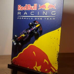 Tableau 3D RedBull sur plaque métal