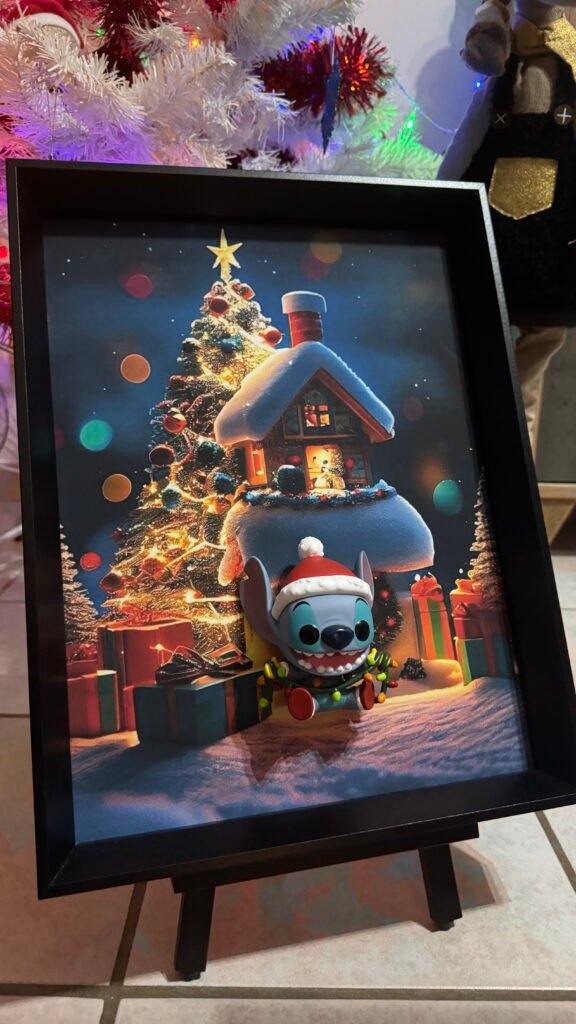 Tableau 3D Stitch de Noel