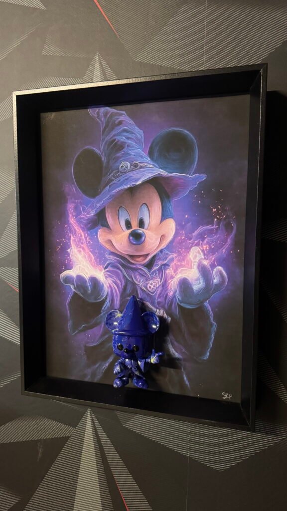 Tableau 3D Mickey sorcier